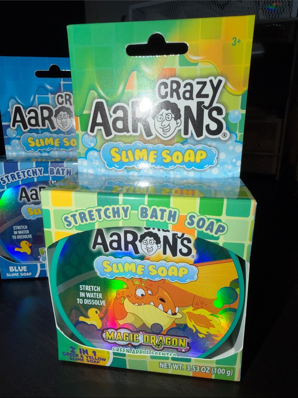 FOUR 4 Crazy Aarons Slime Soap Kids Bath Stretchy Soap - Picture 7 of 7